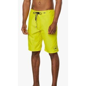 O’Neill Santa Cruz Boardshort 2.0 Men’s Size 34 Neon Yellow NWOT Swim Shorts